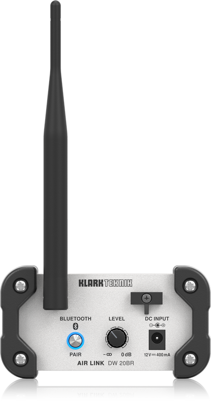 Klark Teknik DW 20BR Air Link Receptor estéreo inalámbricamente Bluetooth DW 20BR