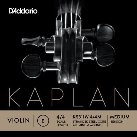 D´addario K311W Cuerda Kaplan Solutions Mi (E) para violín, tensión media K311-W Kaplan Non-Wishtling E