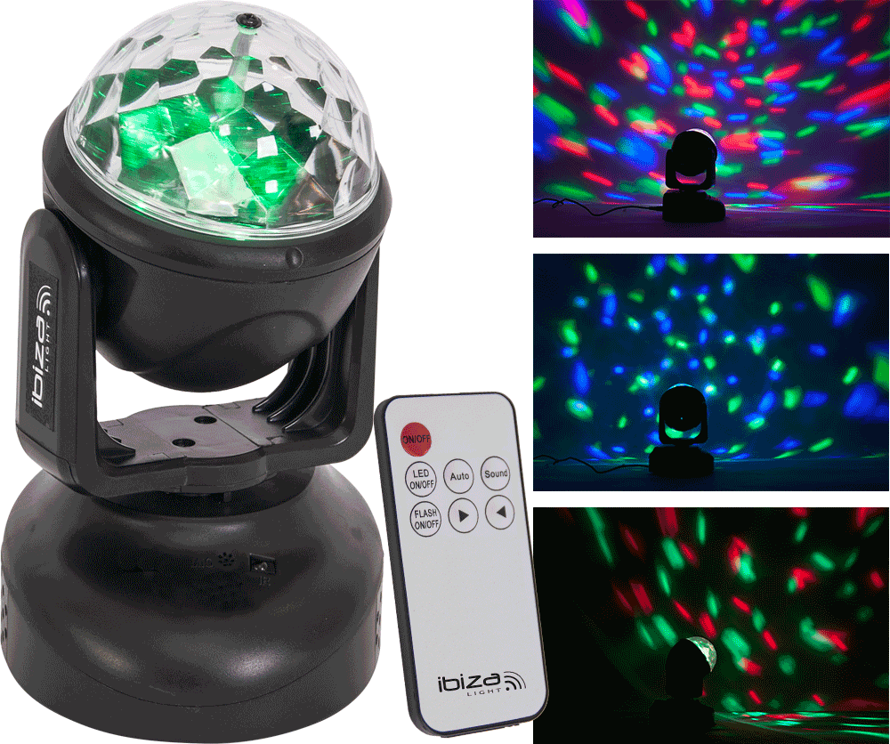 Ibiza Light LMH-ASTRO Cabeza Movil de Led RGB Con Efecto Astro LMH-ASTRO