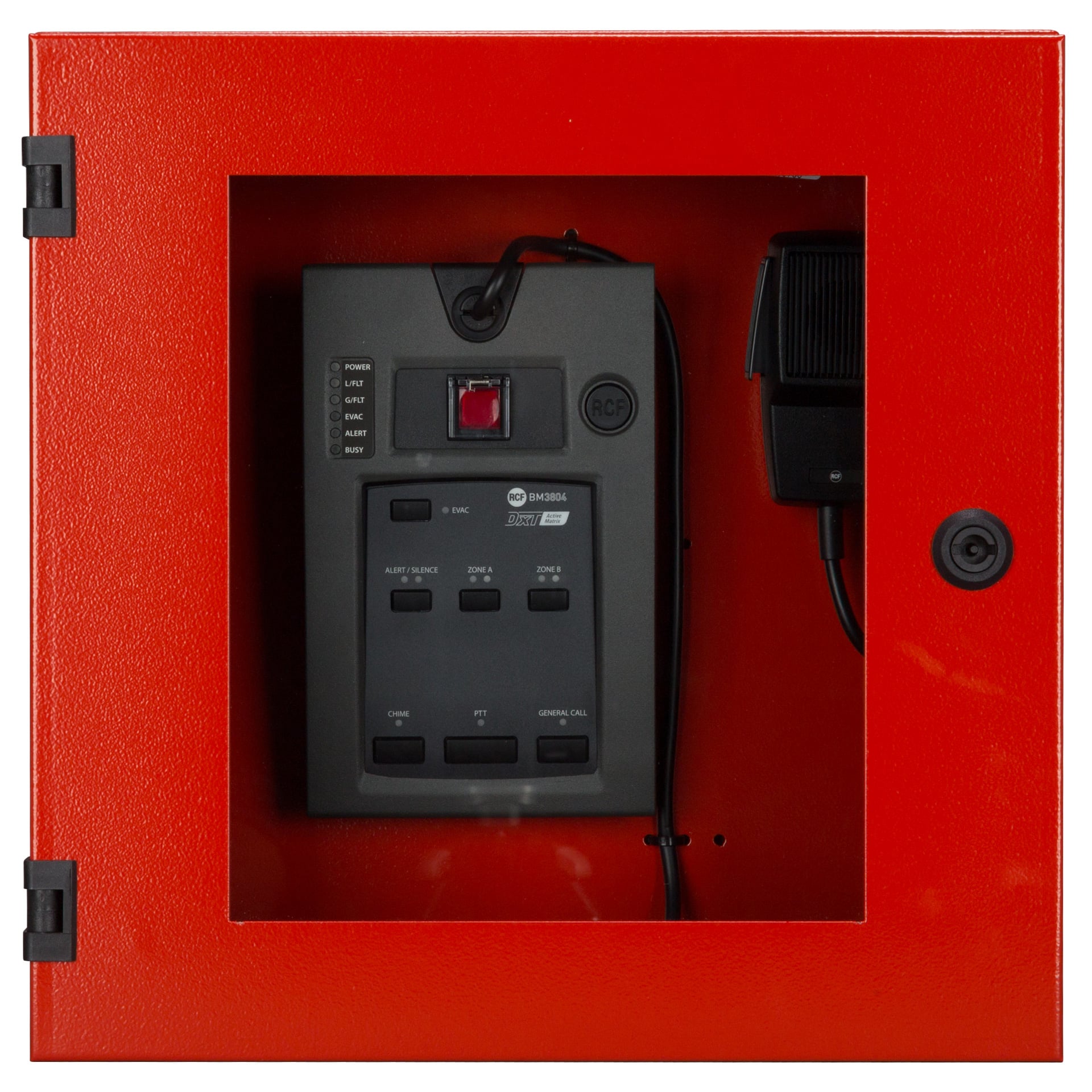 RCF BM 3804FM Consola Emergencias con Micrófono BM 3804FM