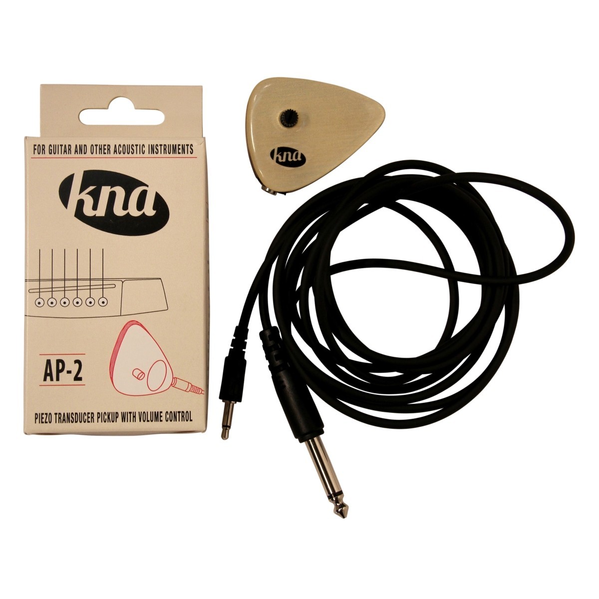 KNA AP-2 Portable surface-mount piezo pickup with volume control for guit AP-2