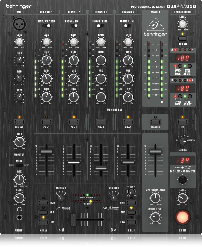 BEHRINGER DJX900USB de 5 Canales DJX-900usb