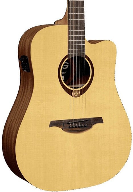 LAG T70DCE Guitarra Electro Acustica Formato Dreadnought con Cutaway Serie Tramontane T70DCE