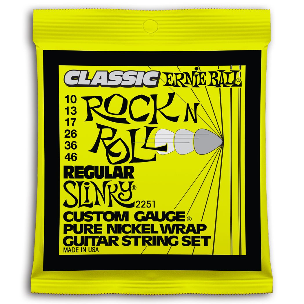 Ernie Ball 2251 Slinky Pure Nickel Regular Cuerdas Para Guitarra Eléctrica 10-46 2251 Slinky Pure Nickel Regular