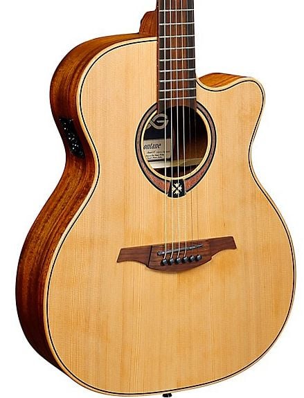 LAG T170ACE Guitarra Electro Acústica Tipo Auditorium con Cutaway Serie Tramontane T170ACE