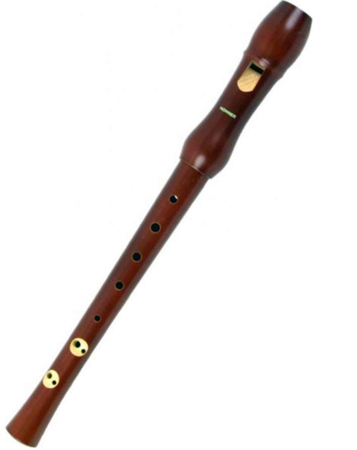 Hohner 9556 Flauta Soprano Madera Peral Barnizada Doble agujero 9556