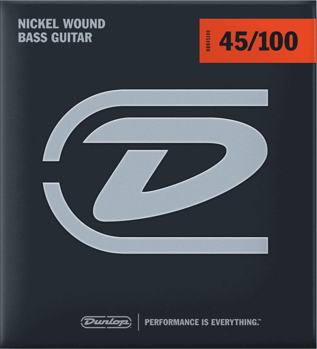 Dunlop DBN45100 Juego Cuerdas Bajo Nickel Medium Light 45-100 DBN45100