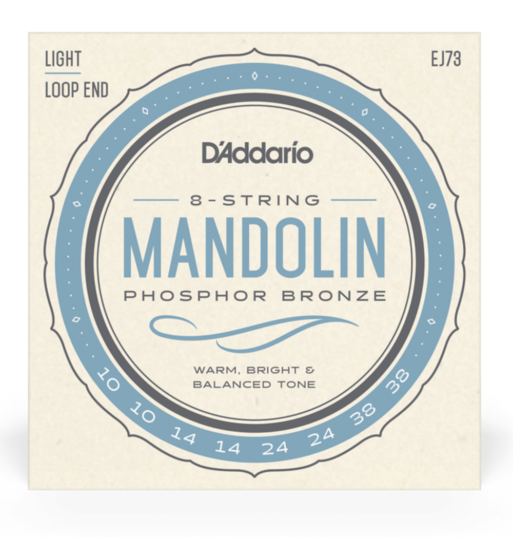 D Addario EJ73 Juego de Cuerdas de Mandolina de Bronce EJ73
