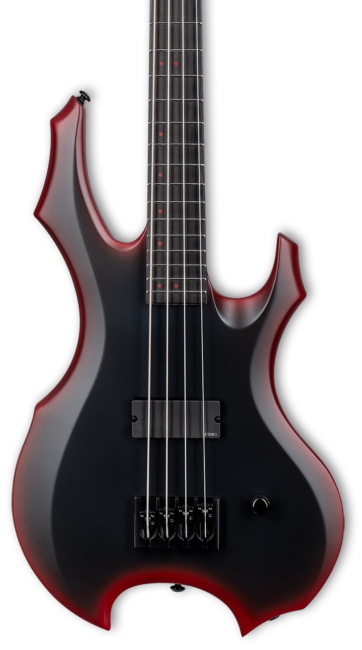 LTD FL4 Black red Burst Satin Fred Leclercq Signature Bajo Eléctrico LTD FL-4 F,LECLERCQ