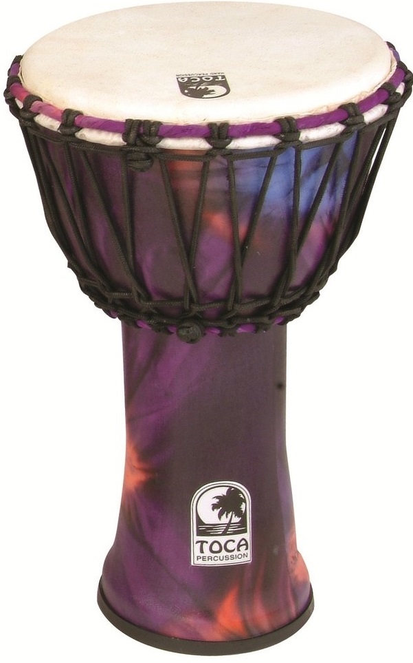 Toca Percussion SFDJ-7WP Woodstock Purple Djembe Freestyle Afinación cuerda SFDJ-7WP