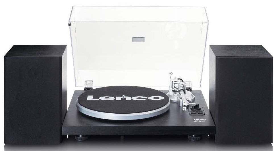 Lenco LS-500BK Giradiscos con Bluetooth, Amplificador Interno y Altavoces LS-500BK