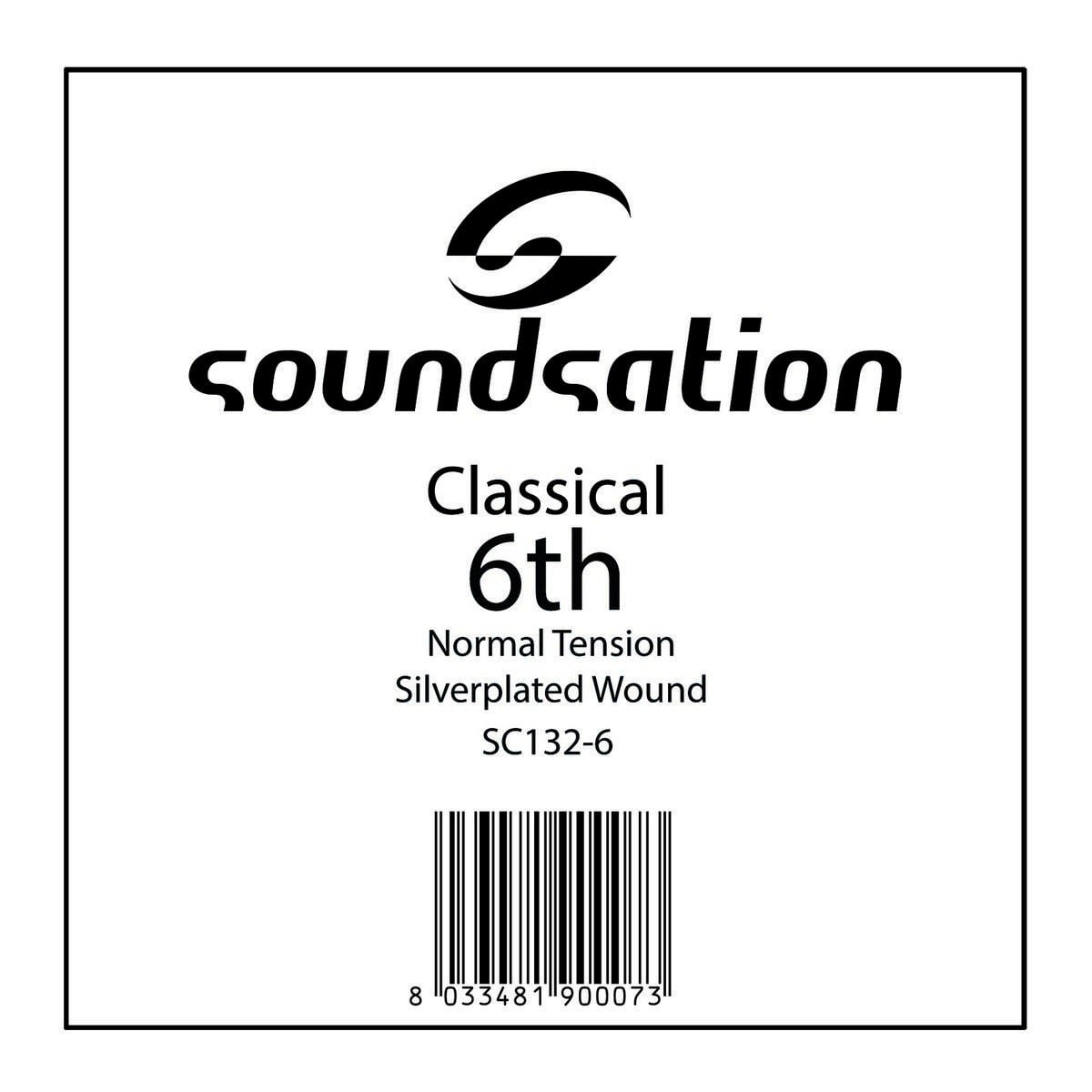 Soundsation Cuerda para guitarra clásica SC132-6 - Mi 0.43 Tensión normal SC132-6