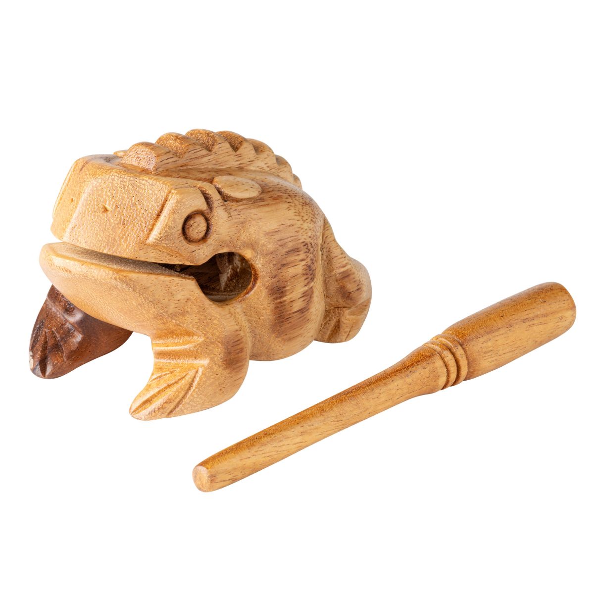 Nino Percussion Wood Frog Güiro, Medium, Natur NINO514NT