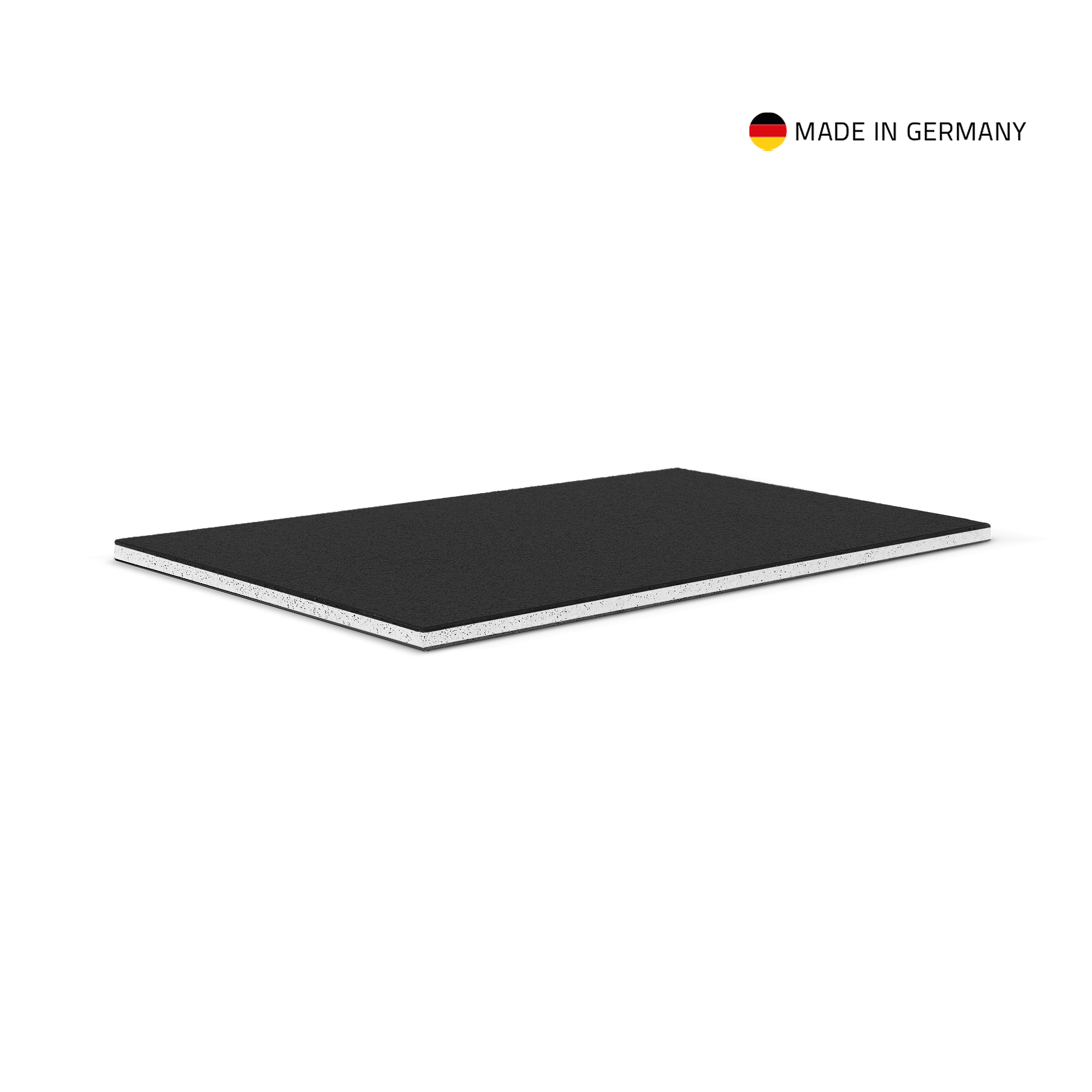 Adam Hall Panel de PP SolidCore® de Adam Hall, negro con núcleo blanco, 9 mm, 2 0594SCBWB
