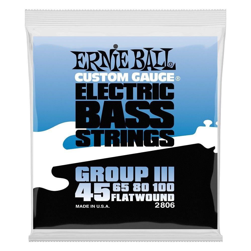 Ernie Ball 2806 Entorchado Plano Group Iii Cuerdas Para Bajo 45-100 2806