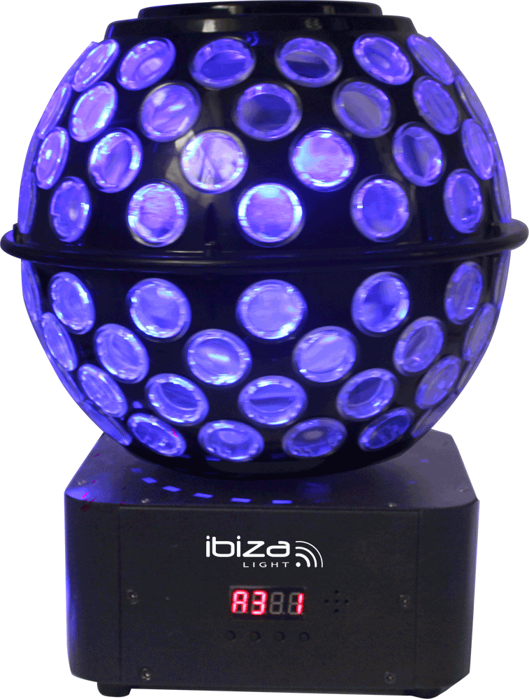 Ibiza Light STARBALL-GB Doble Efecto de Iluminación RGBW STARBALL-GB