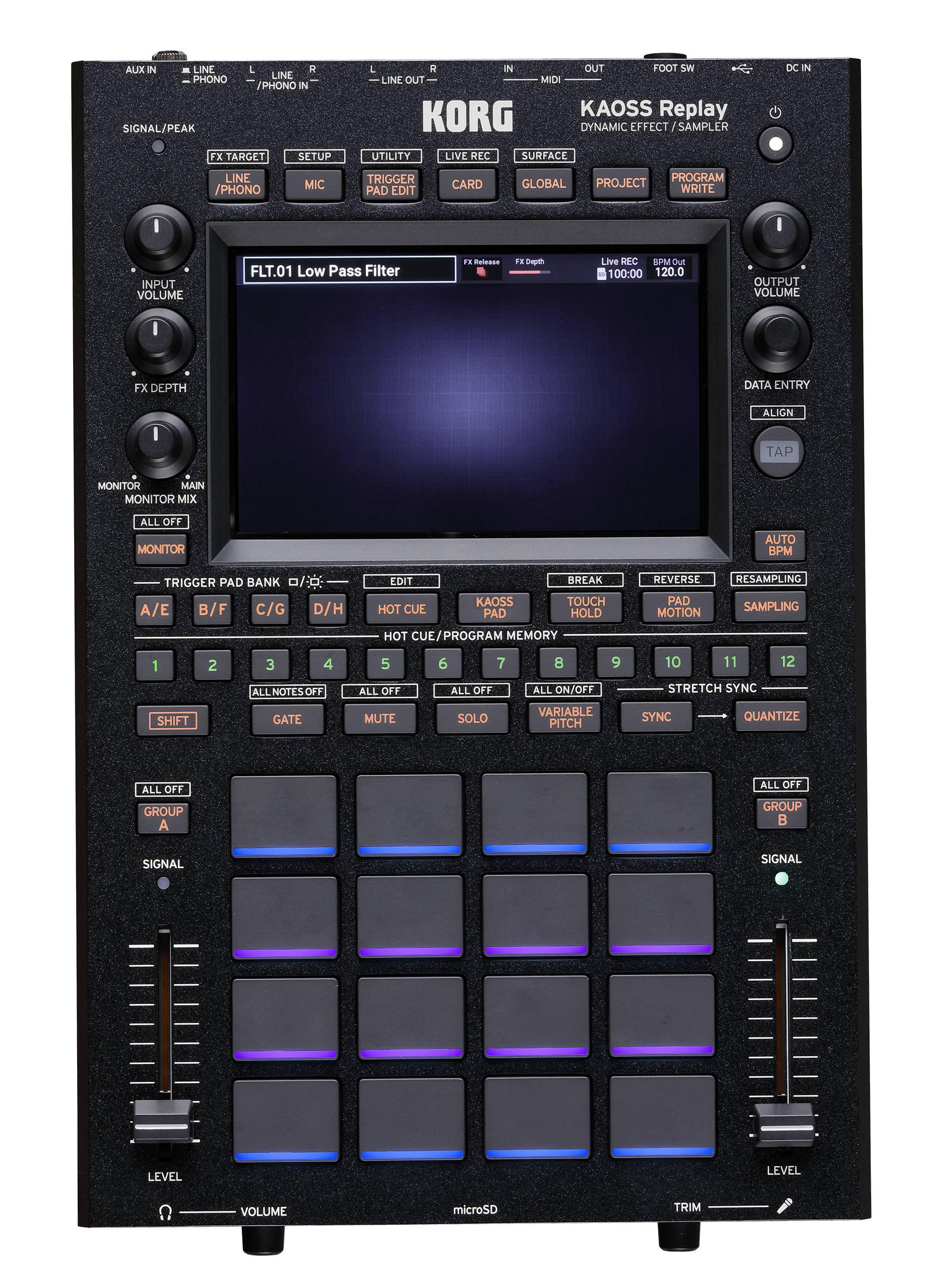 Korg Kaoss Replay Sampler y Multiefectos Kaoss Replay