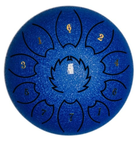 FZONE Steel Tongue Drum F-Zone STD618N Azul (6" 8 notas) FZONE Steel Tongue Drum F-Zone STD618N