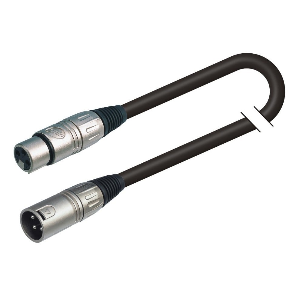 Soundsation Cable de micrófono balanceado BMCXX-20BK XLR 3P M - XLR 3P F / 20 m BMCXX-20BK