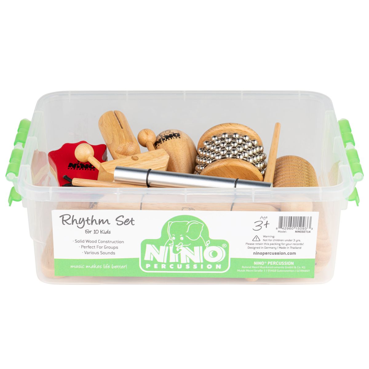 Nino Percussion Wooden Rhythm Set In Box Ninos NINOSET14