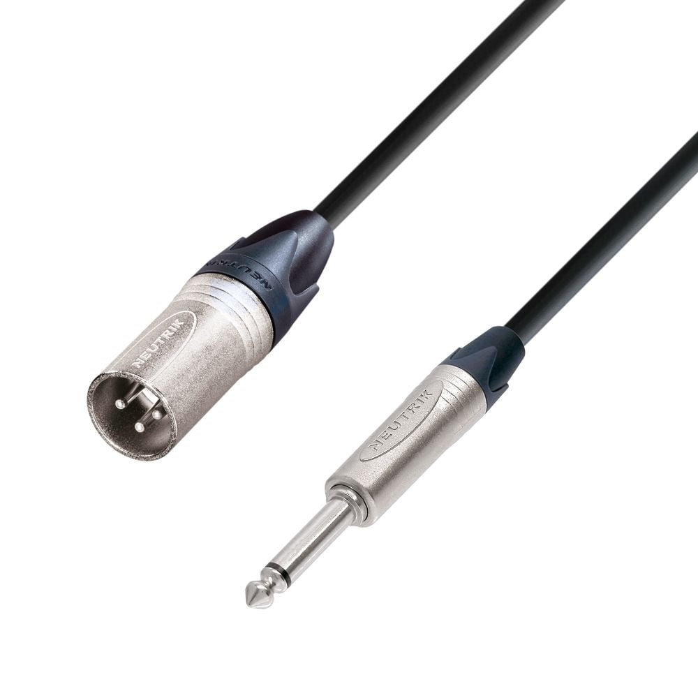 Adam Hall K5 MMP 1000 Cable de Micro de XLR macho a Jack 6,3 mm mono 10 m K5 MMP 100