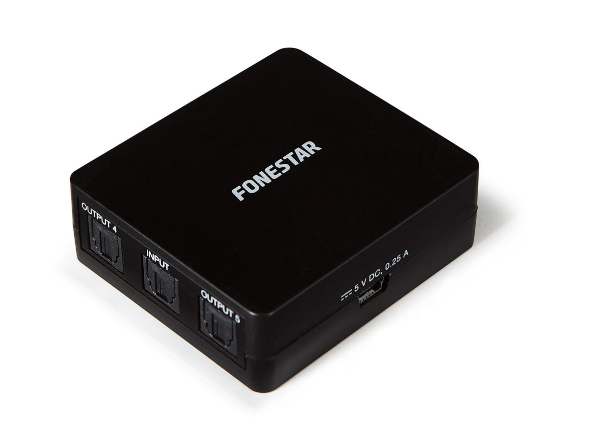 Fonestar FO-360 Distiribuidor toslink 1x5 FO-360