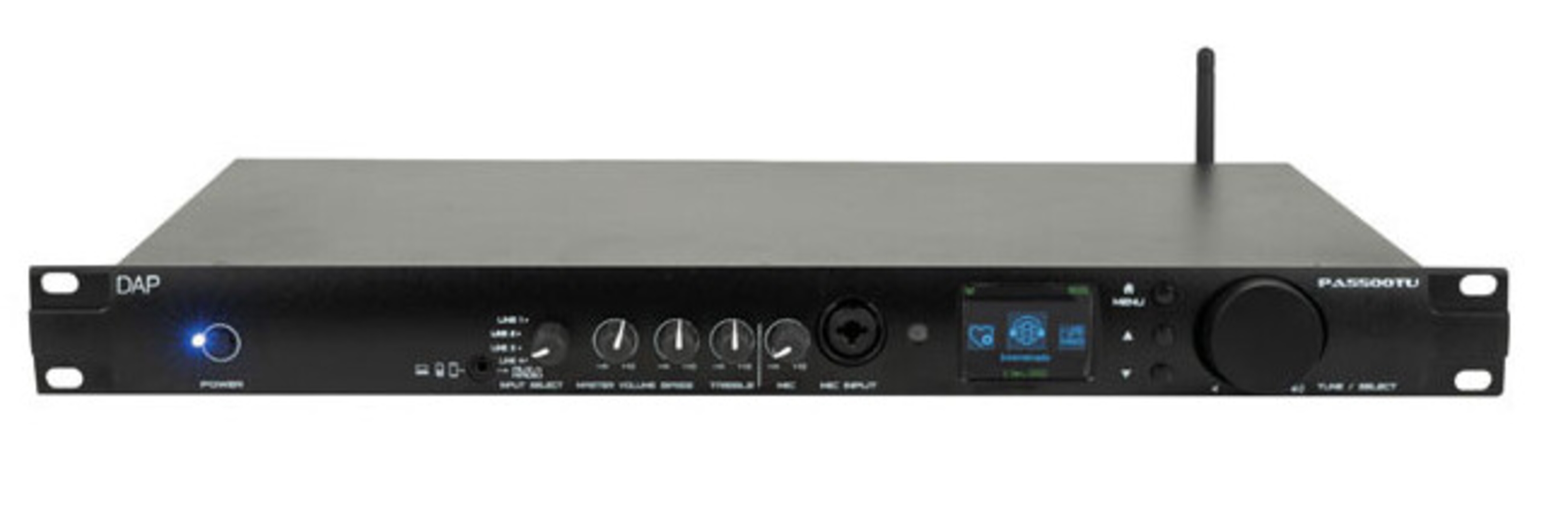 DAP Audio PA-5500TU Radio por Internet 1U con amplificador de 500 W PA-5500TU Radio por Internet 1U con amplificador d