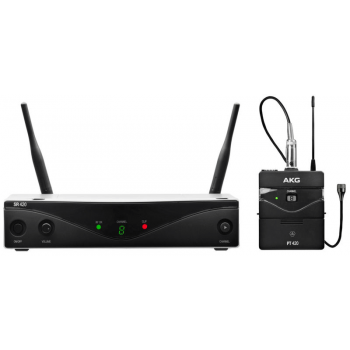 Akg wms-420 presenter set microfono inalambrico solapa, banda a
