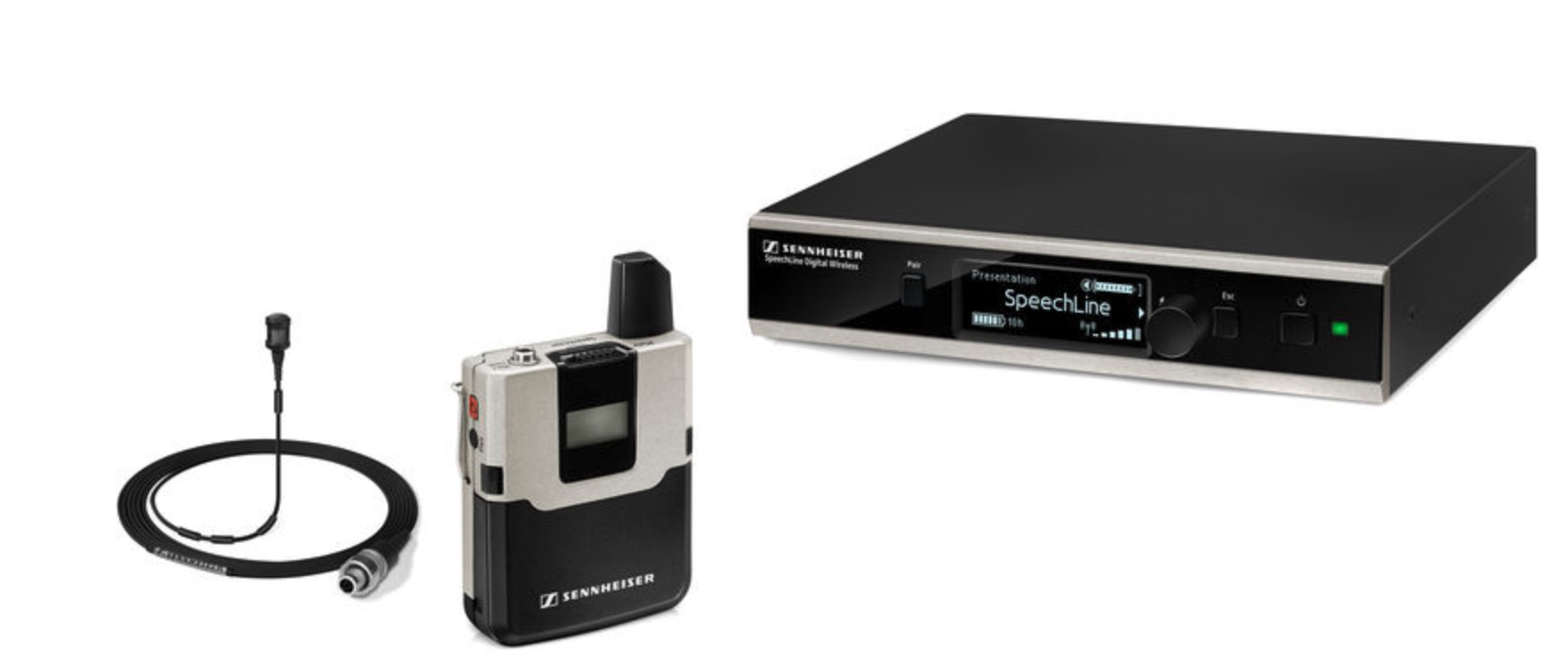 Sennheiser SL Lavalier Set DW-3 EU R Set Micrófono Lavalier Digital 1.9GHz Lavalier Inalámbrico Digital