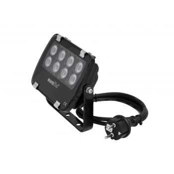 Eurolite led ip fl-8 3000k foco ip65 beam 30 grados