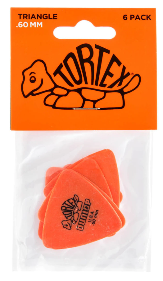 Dunlop Tortex Triangular de 0,60 mm Pack 6 Un. 431P60