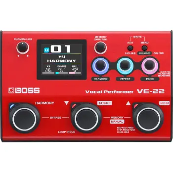 Boss ve-22 pedal procesador de voz