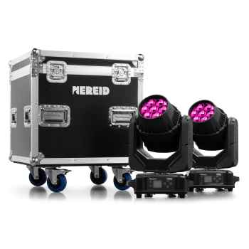 Beamz nereid740 kit 2 cabezas moviles washzm flightcase
