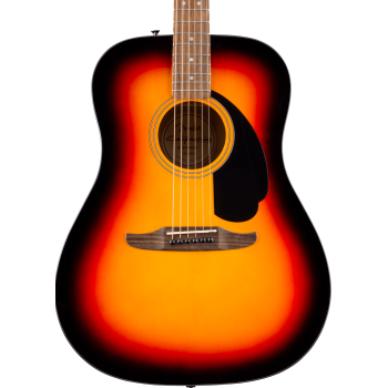 Fender california standard redondo 3 color sunburst guitarra acústica