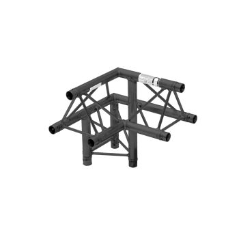Alutruss truss triangular dq3-spal32 3-way esquina 90 grados negro
