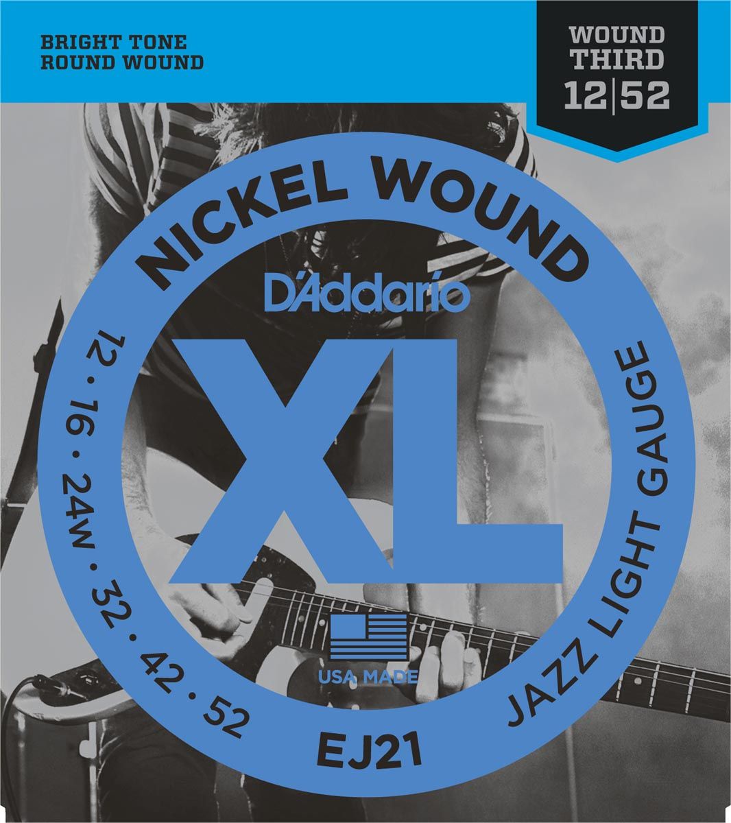 D´addario EJ21 - XL Jazz Light Cuerdas para Guitarra Eléctrica EJ21
