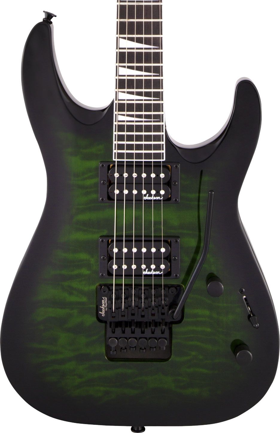 Jackson JS Dinky ArchTop JS32Q DKA AH Transparent Green Burst JS32Q DKA Trs Grn Brst