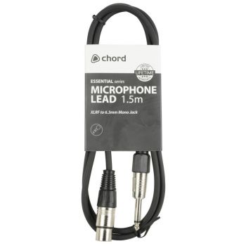 Qtx cable xlr hembra - jack 6.3 mm mono 12 metros