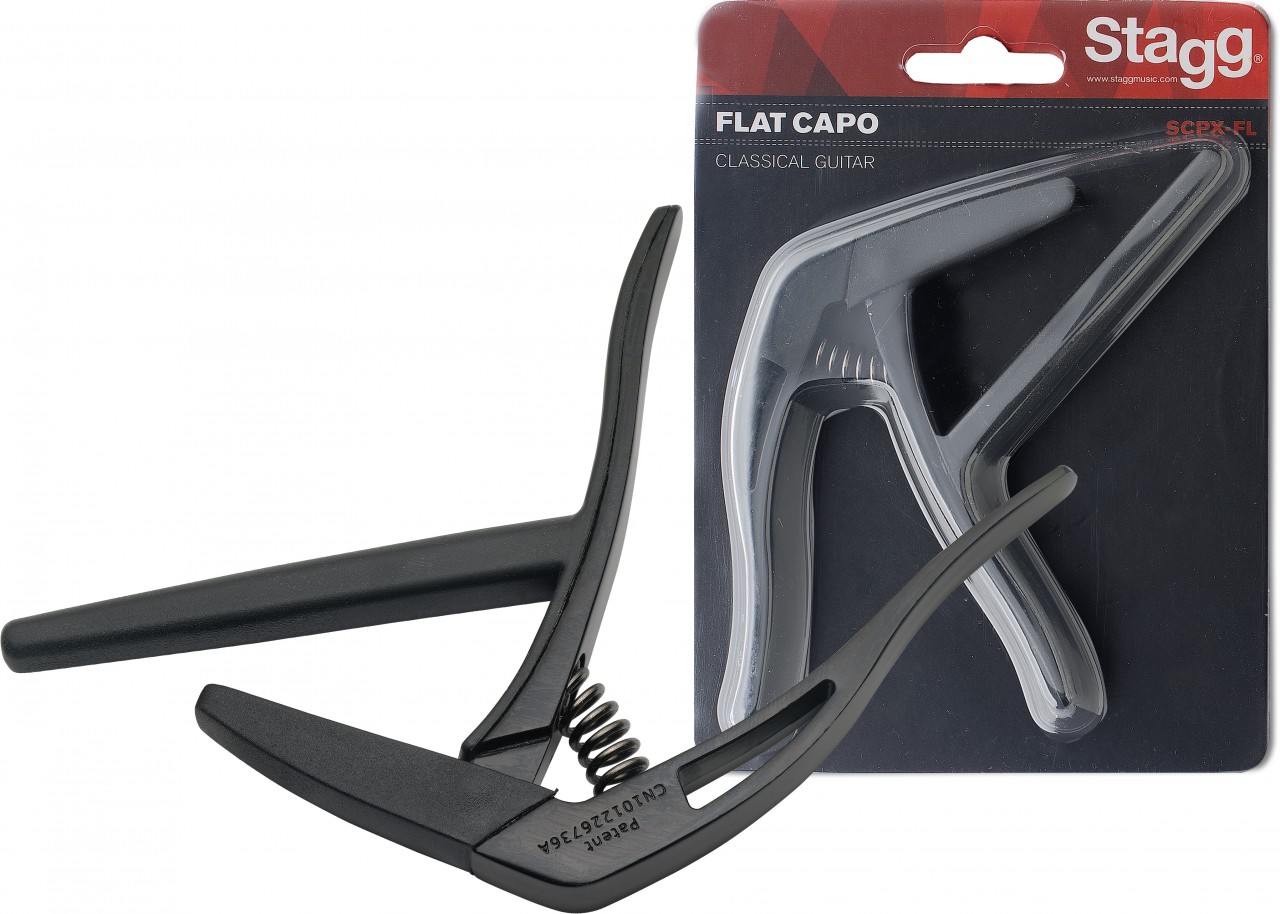 Stagg SCPX-FL Blk Cejilla Plana Negra SCPX-FL Blk