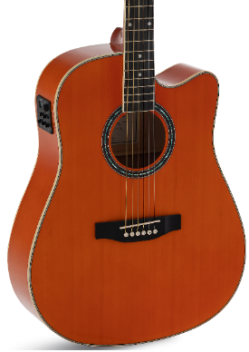 Admira ADMATNSCEORGB Guitarra Acústica Tennessee, Naranja Brillante ADMATNSCEORGB