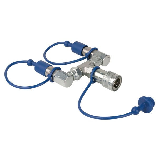 Showtec CO2 3/8 Q-Lock Combinador de 2 Vías CO2 3/8 Q-Lock 2-way combiner
