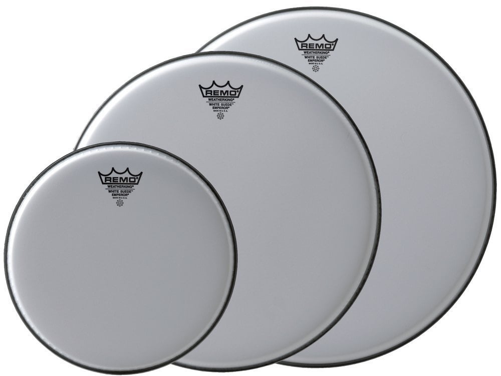 Remo 10" Suede Ambassador Blanco 10" Suede Ambassador Blanco
