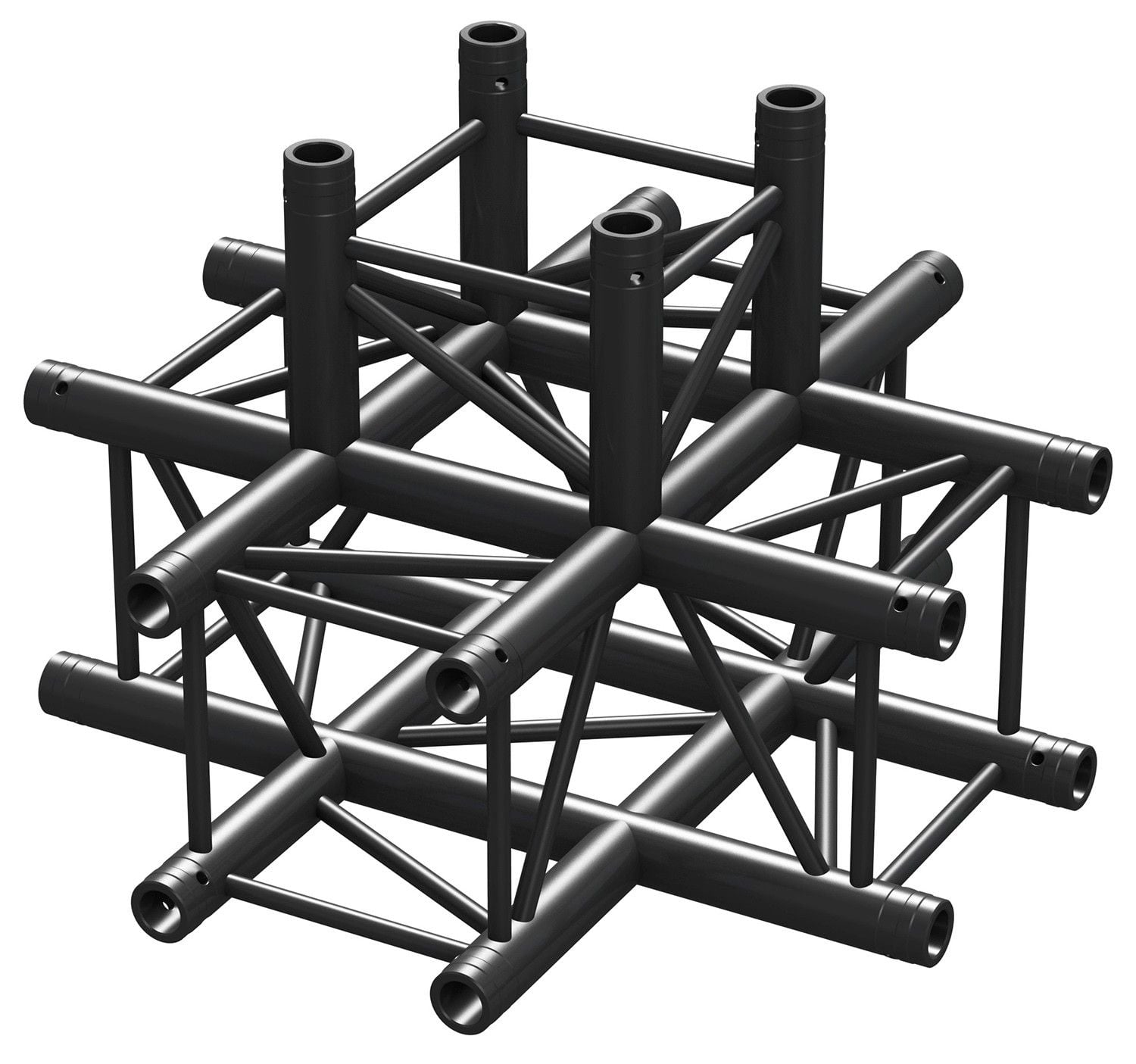 Beamz P30-C55 Truss 5 Vias Cruz Negro 182480 P30-C55B