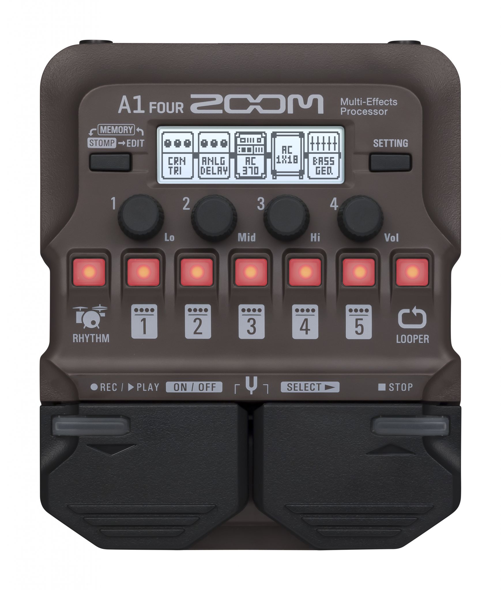 Zoom A1 Four Pedal Multiefectos para Guitarra Acústica A1-Four