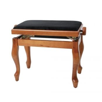 Gewa 130380 banqueta de piano deluxe classic cerezo mate