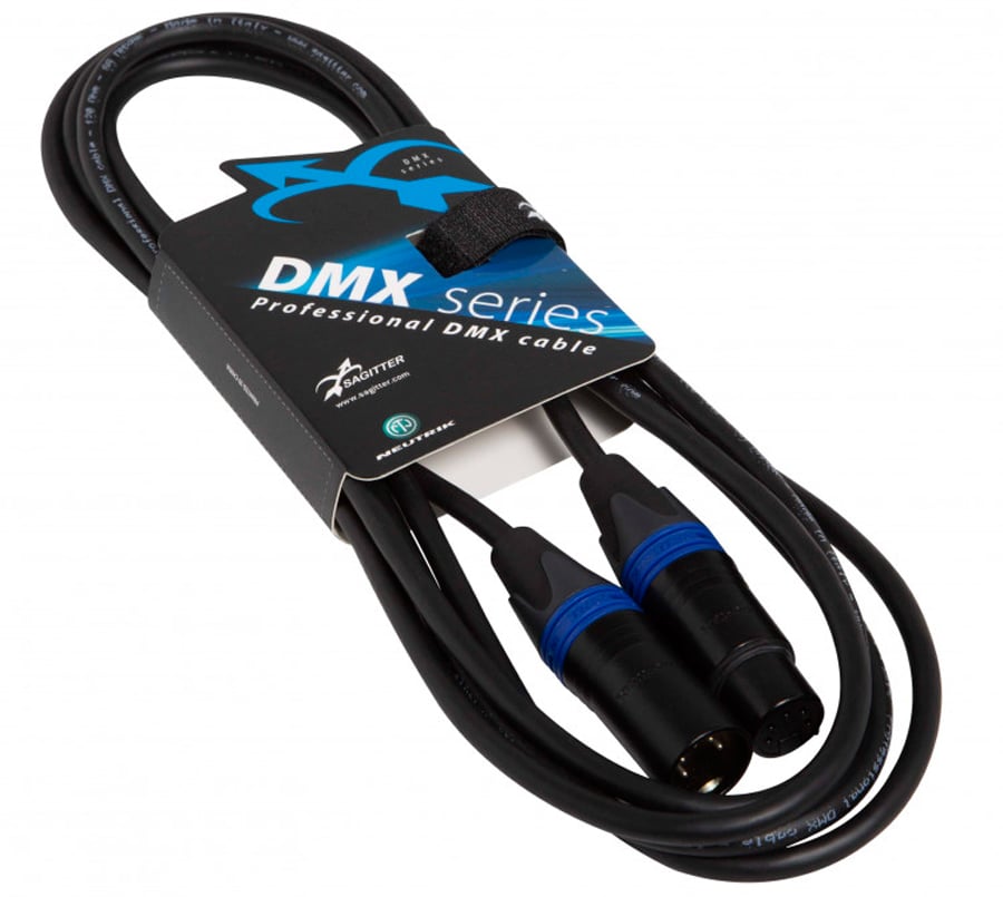 Sagitter DMX5PLU05. Cable DMX Profesional 5 Pines 5 Metros DMX5PLU05