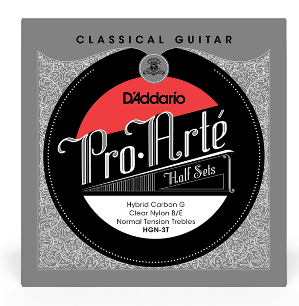 D Addario HGN-3T Cuerda Clásica Hibrida Medio Conjunto de Agudos de Tensión Normal HGN-3T