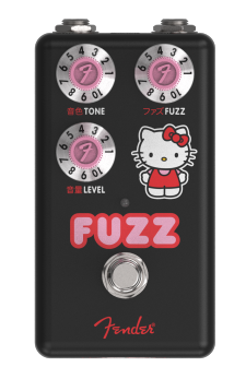Fender Hello Kitty Black Fuzz Pedal Hello Kitty Black Fuzz