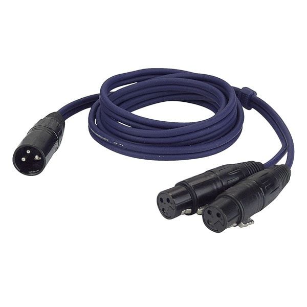 DAP Audio FL38 Cable XLR Macho a 2 XLR Hembra de 1.5 metros XLR Macho a 2 XLR Hembra FL38