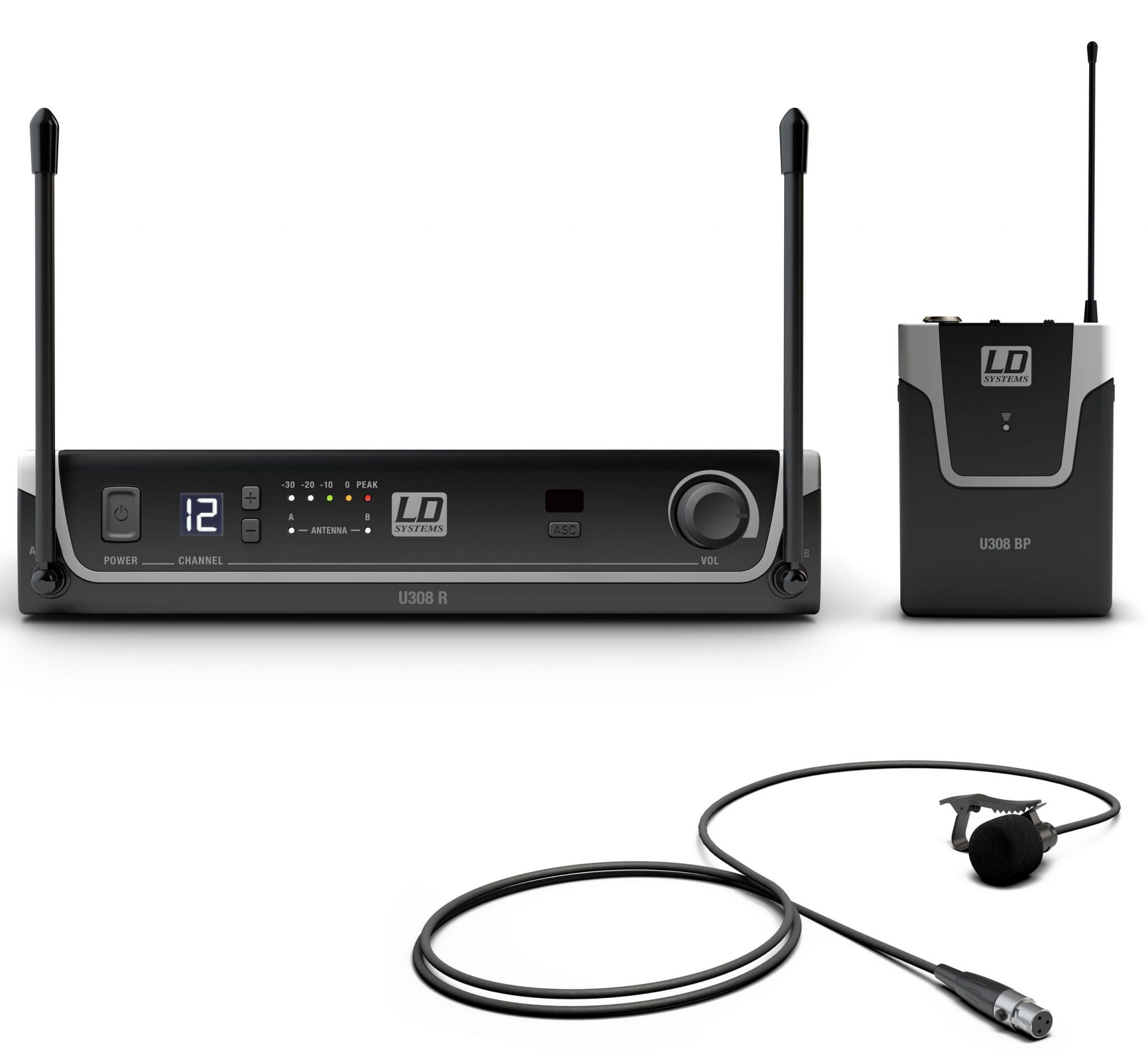 LD Systems U308 BPL Sistema inalámbrico con Petaca y Micrófono Lavalier U308 BPL